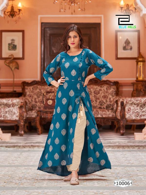 Blue Hills First Date 10 Rayon Designer Kurti Collection